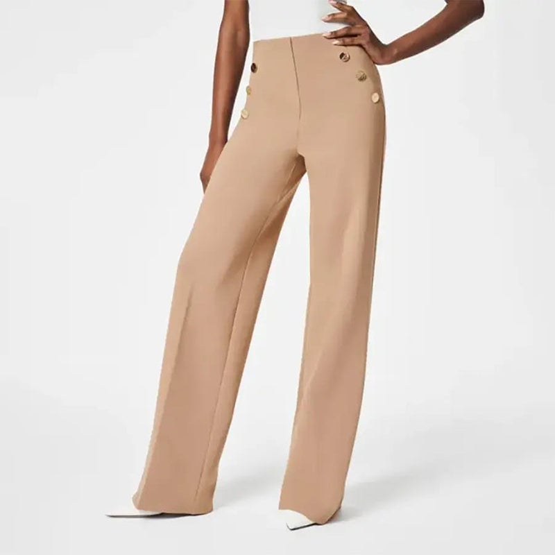 🔥Oferta 50% DESCUENTO🔥Pantalones de Pierna Ancha de Talle Alto y Alta Elasticidad para Mujer Tallas Grandes