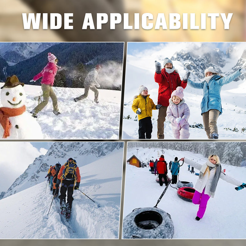 Botas clásicas de nieve con forro de felpa, lazo y plataforma para mujer