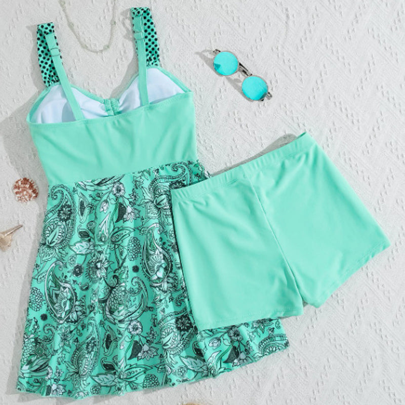 🔥Último día: ¡solo 19,99 €!⚡¡Más de 50 000 unidades vendidas! 👙 Top de tirantes y bañador ajustado: bañador de dos piezas desmontable.