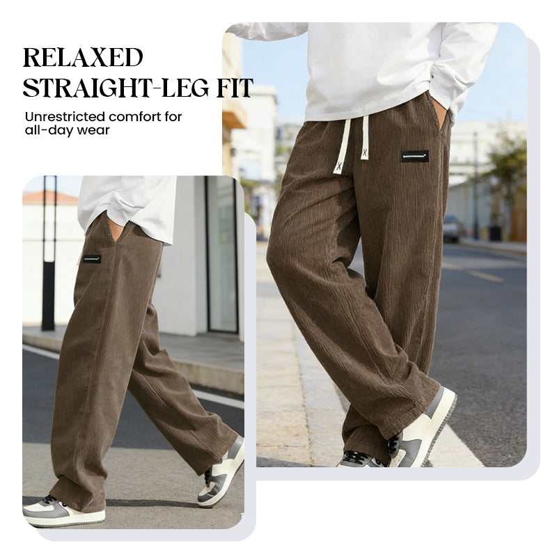📢📢¡60 % de descuento! ⏰Pantalones holgados con cordón y bolsillos para hombre