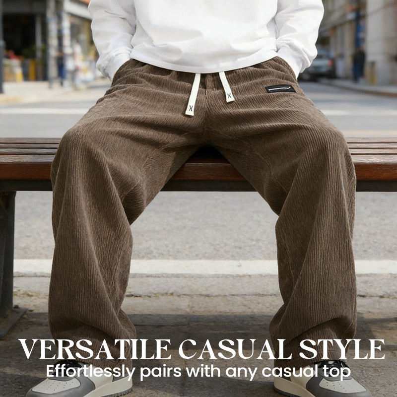 📢📢¡60 % de descuento! ⏰Pantalones holgados con cordón y bolsillos para hombre