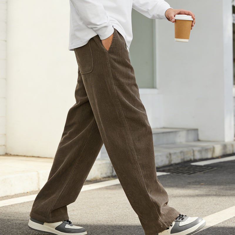 📢📢¡60 % de descuento! ⏰Pantalones holgados con cordón y bolsillos para hombre
